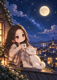 小笨蛋與白貓的治癒夜晚 Store 主題圖片
