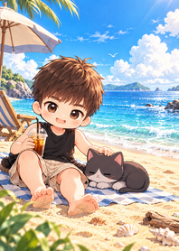 小廢物與黑白貓的海邊假日 Store 主題圖片